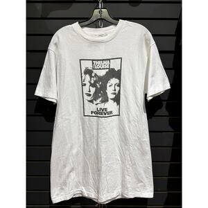 90s Thelma & Louise Live Forever Vintage Movie Promo Tee Shirt Geena Davis